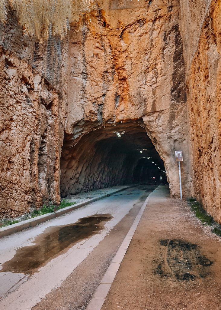 El Bovalar tunnel on Via Verde del Mar in Oropesa