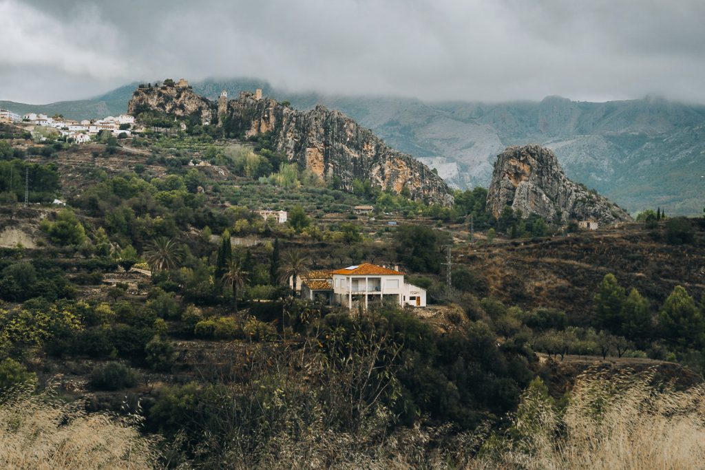 Views over Guadalest village from Mirador Del Castillo de Guadalest 