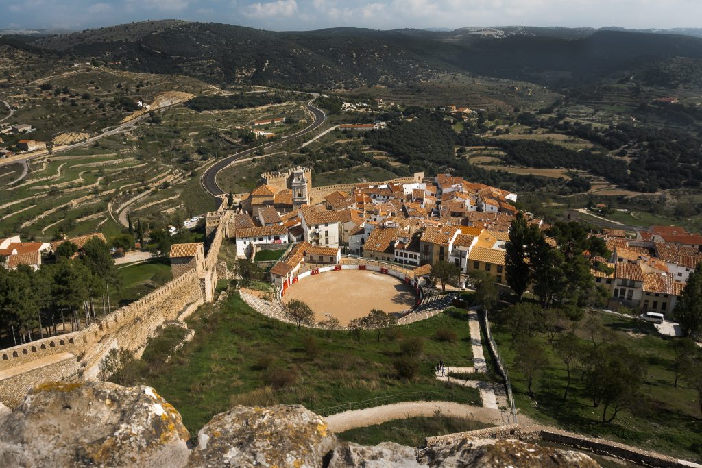 View from the top of Castillo de Morella over the surrounding 