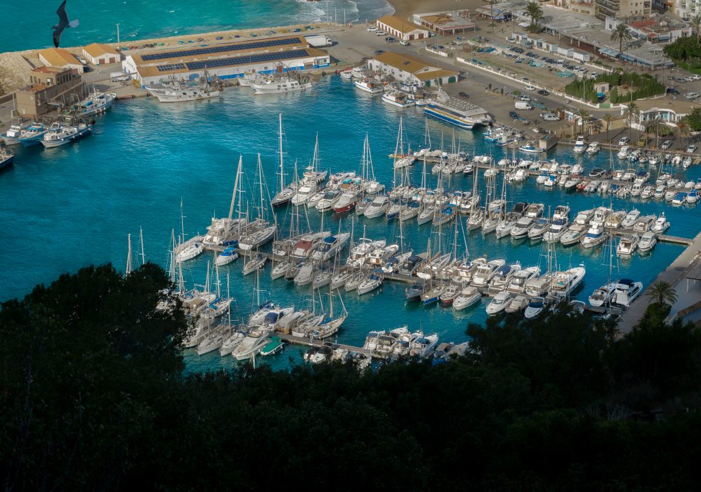 Port and harbour of Calpe, Spain