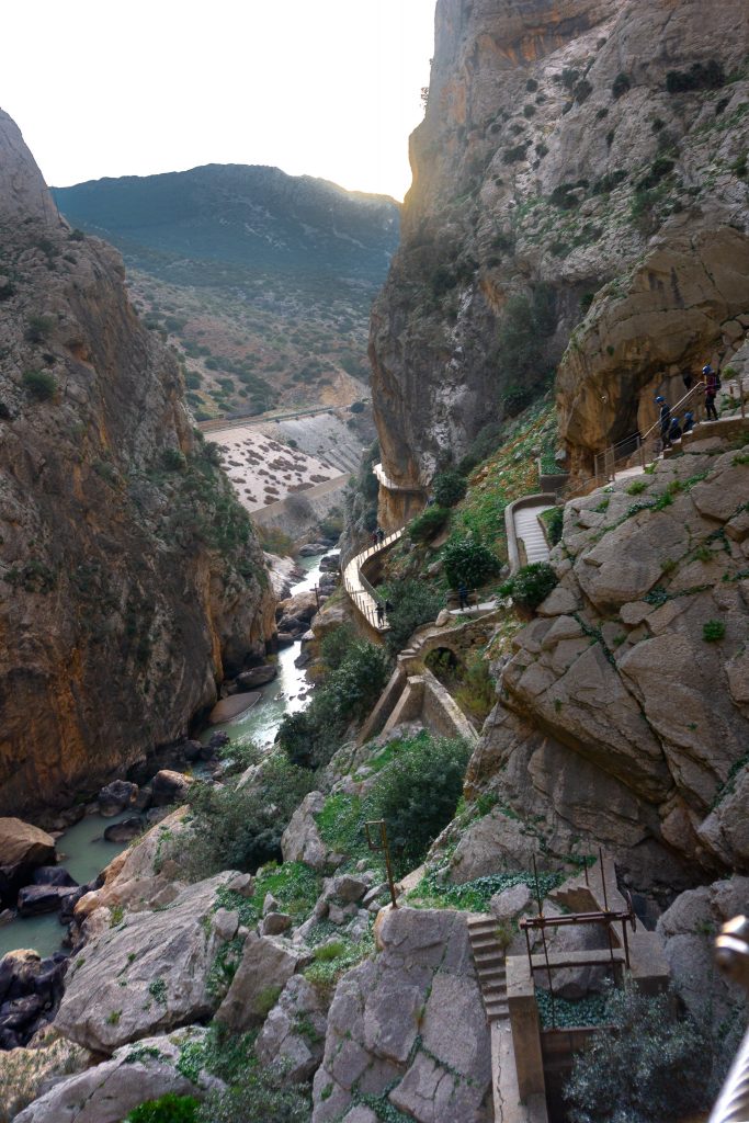 El Caminito del Rey - view over gorge 