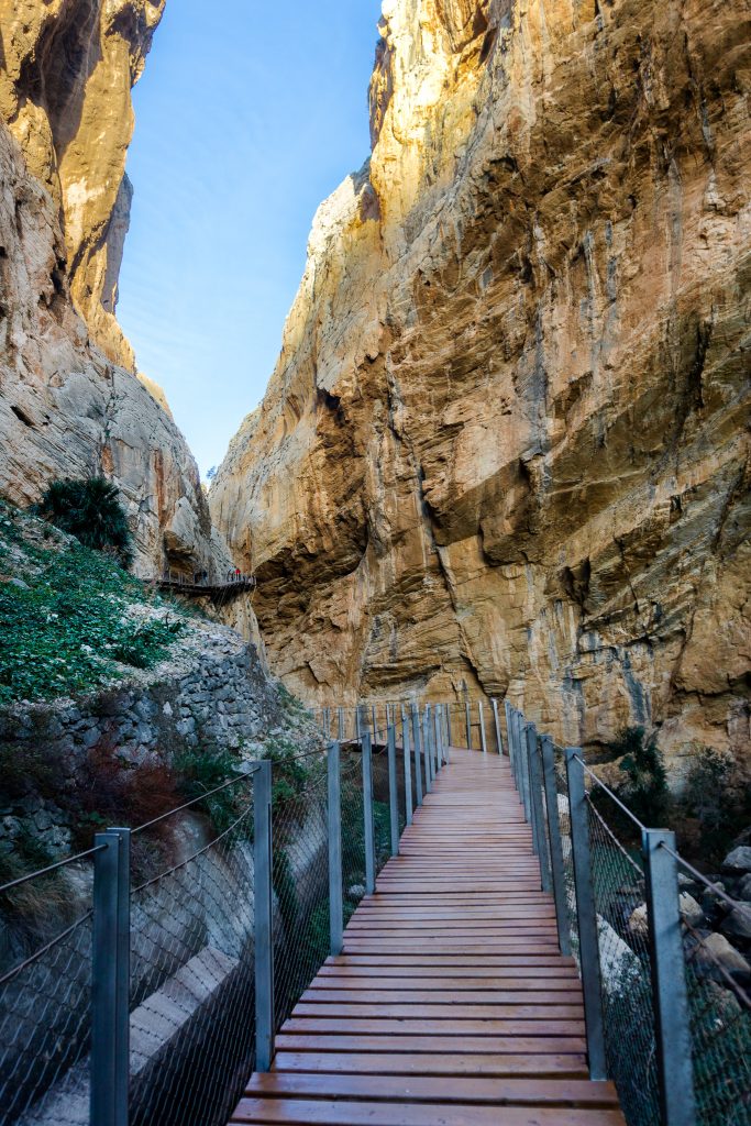 El Caminito del Rey hike - path in the gorge 
