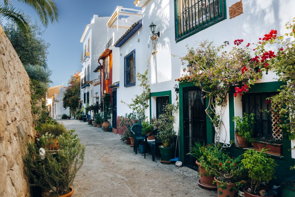 Finestrat Old Town - is among most beautiful white village in the Province of Alicante in Spain