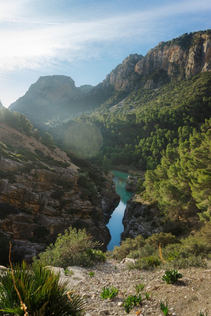 Caminito del Rey part two - trail in the forest valley