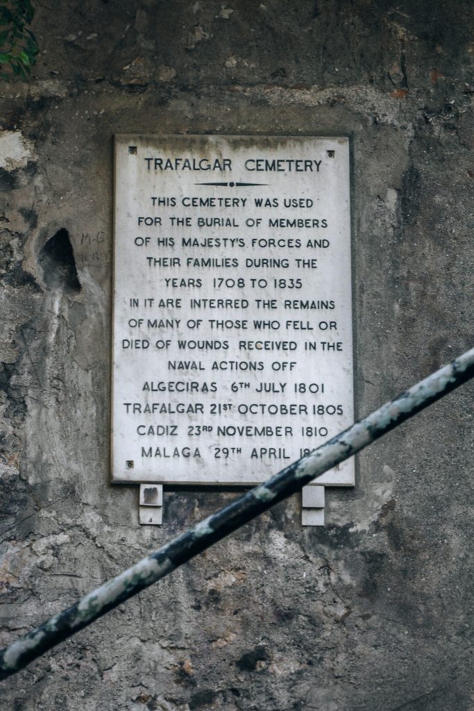 Trafalgar Cemetery in Gibraltar, United Kingdom