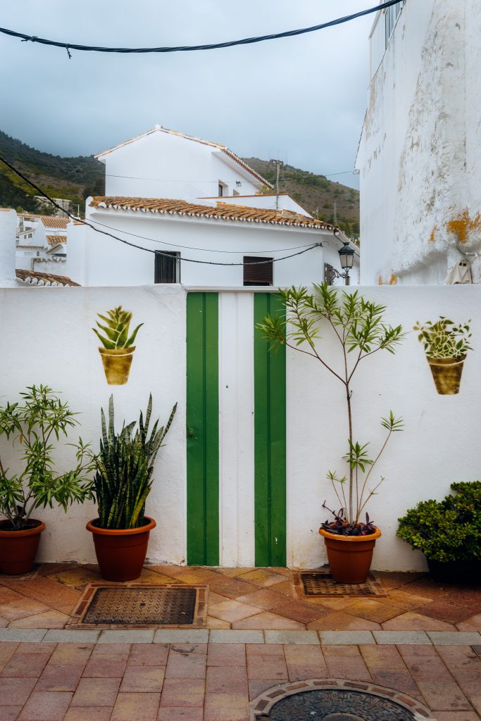 Charming Green Doors in Benalmádena Pueblo Spain 