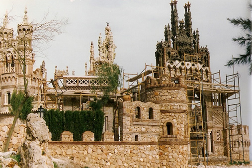 Building Castillo de Colomares in Benalmadena, Spain
