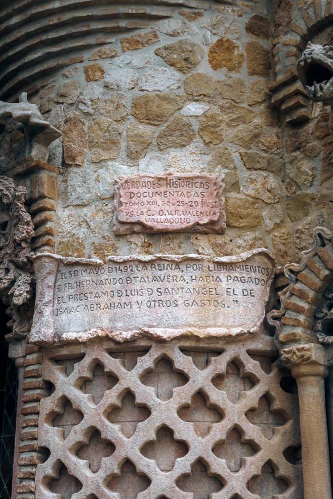 Details of Colomares Castle in Benalmadena, Spain