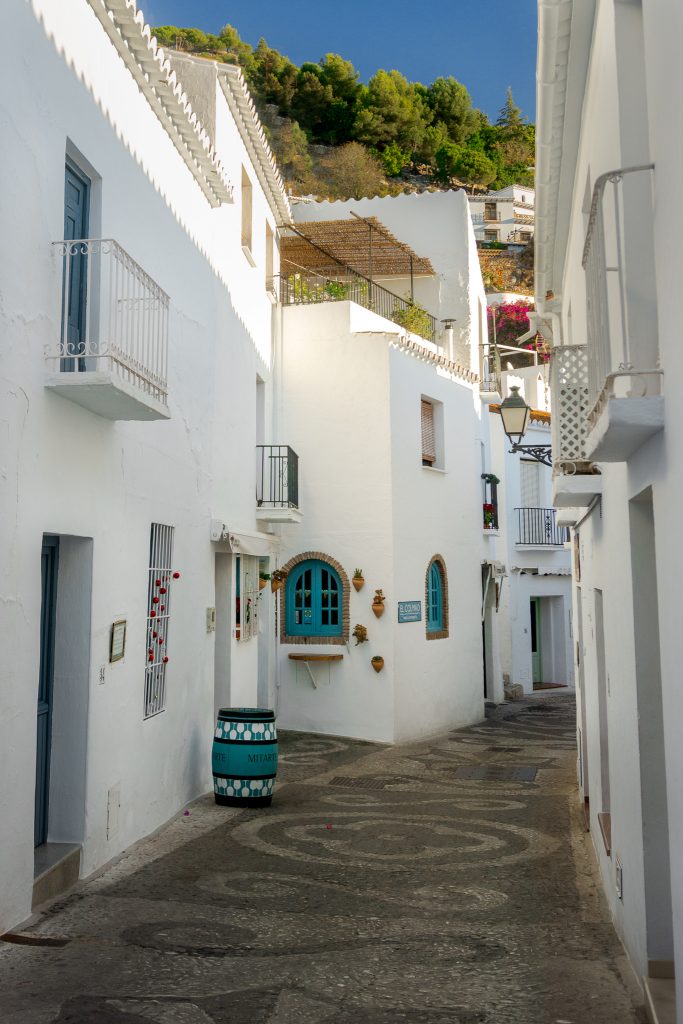 Streets of Frigiliana, one of the most beautiful villages in Andalucia