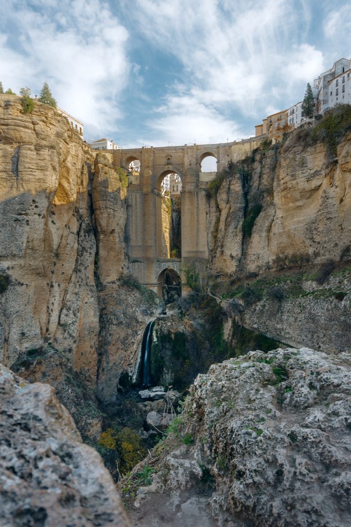 Things to do in Ronda, Spain - admire the Puente Nuevo bridge from El Tajo de Ronda Gorge