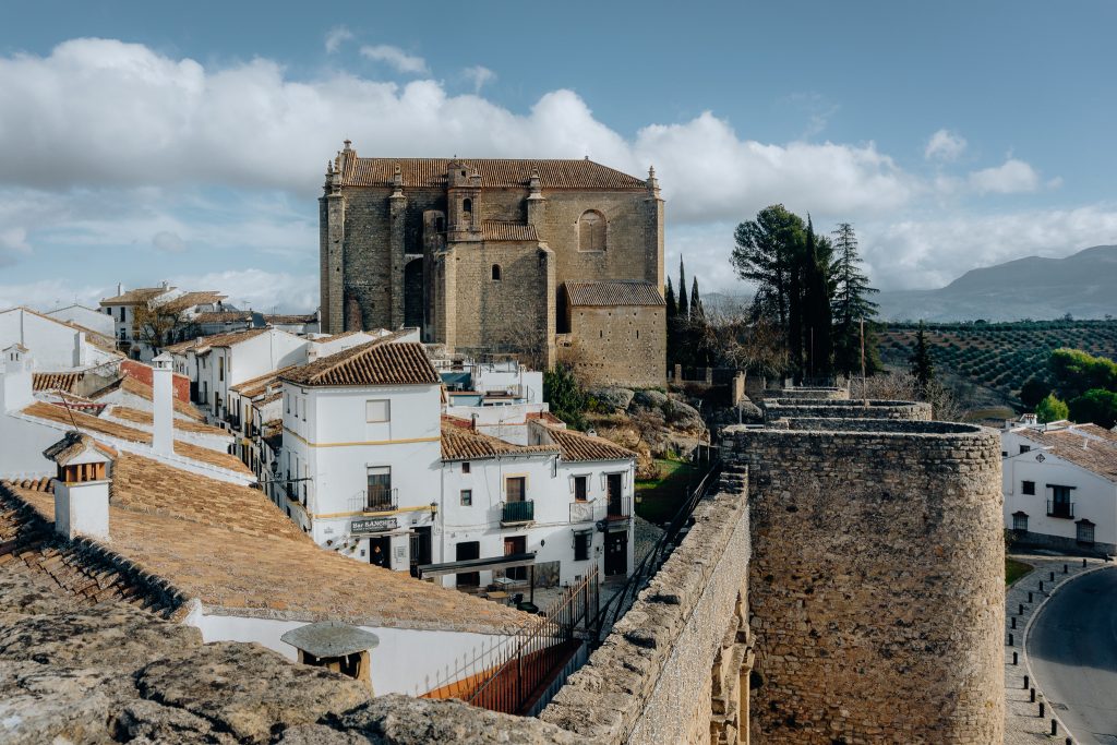 Iglesia del EspÃ­ritu Santo - view from walls of Ronda 