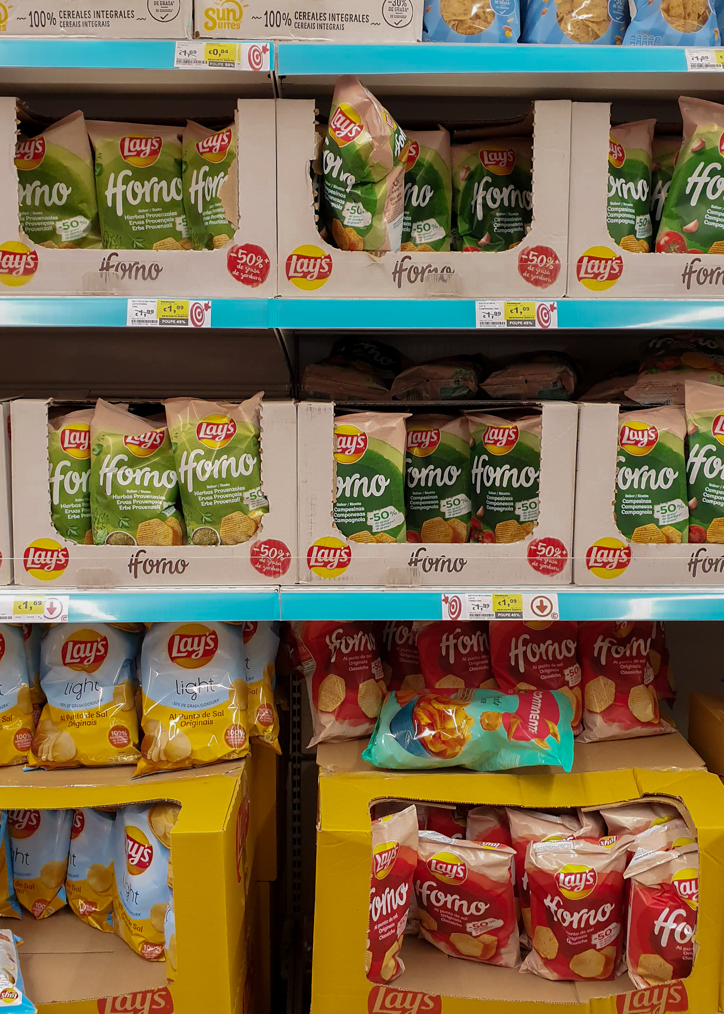 Costs of groceries in Portugal - chips Lays