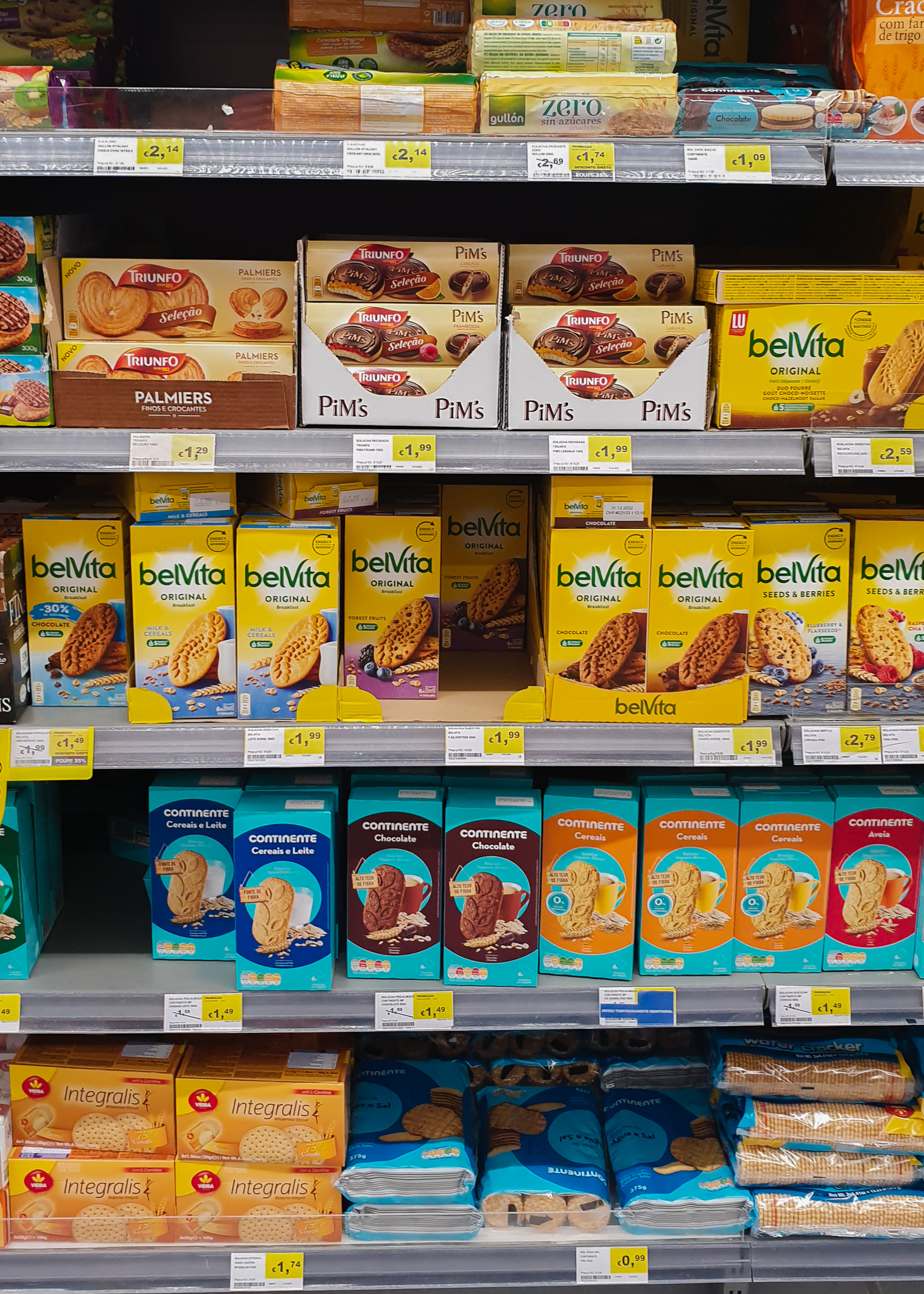 Costs of groceries in Portugal - cookies