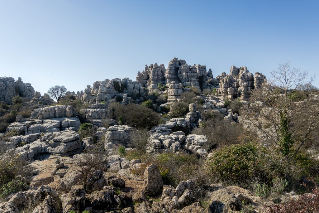 El Torcal de Antequera in the province of Malaga Spain