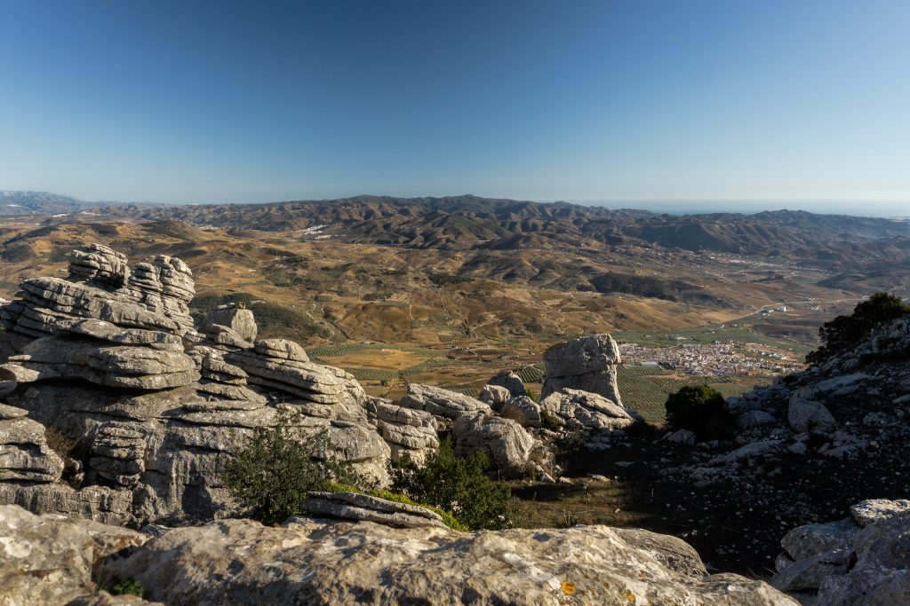 El Torcal de Antequera - surrealistic rock formations near Antequera, Spain