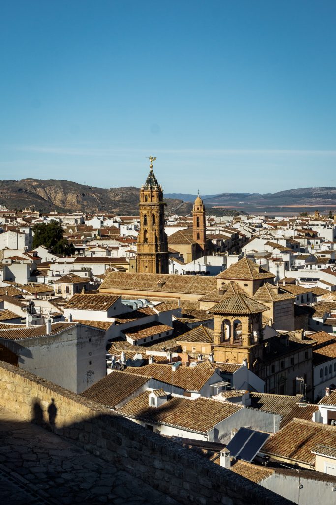 Spectacular views over Antequera from Mirador de las Almenillas near Alcazaba