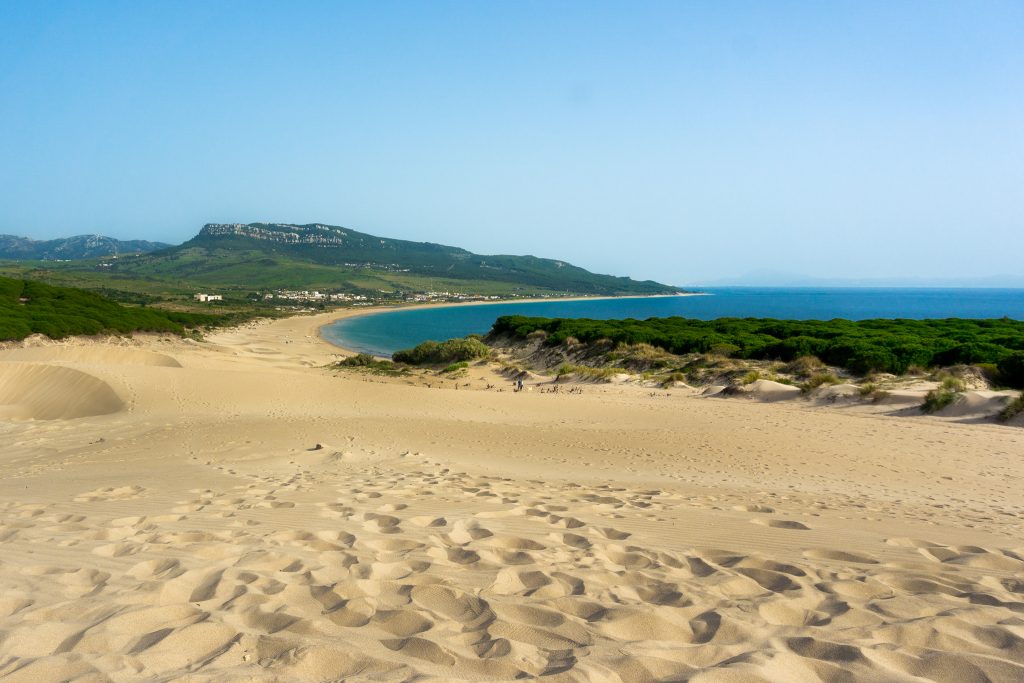 Best beaches in Tarifa, Spain - Playa de Bolonia in Bolonia village