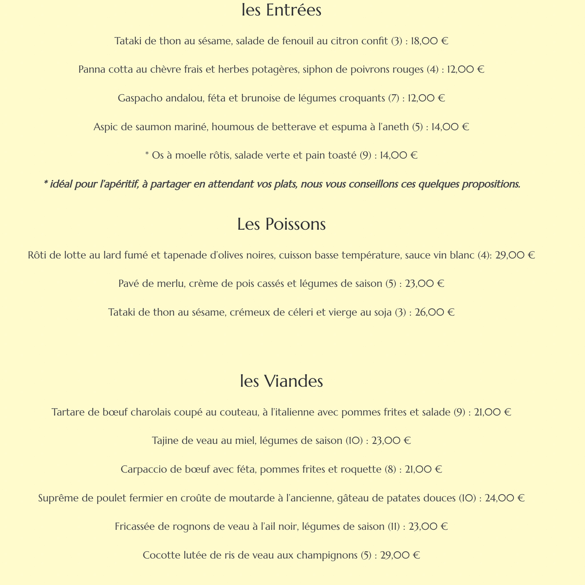 Cost of going out in France - restaurants