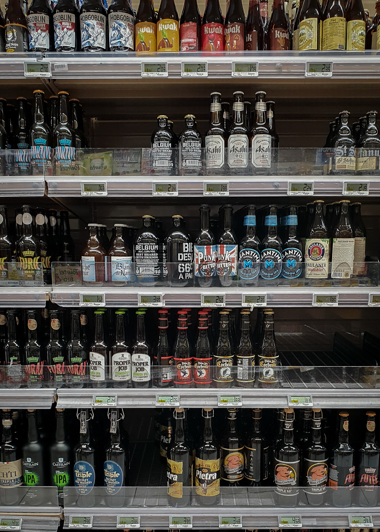 Cost of groceries in France - beer