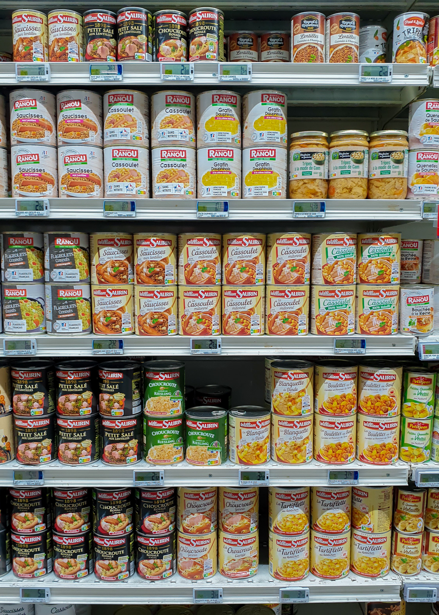 Cost of groceries in France - cassoulet