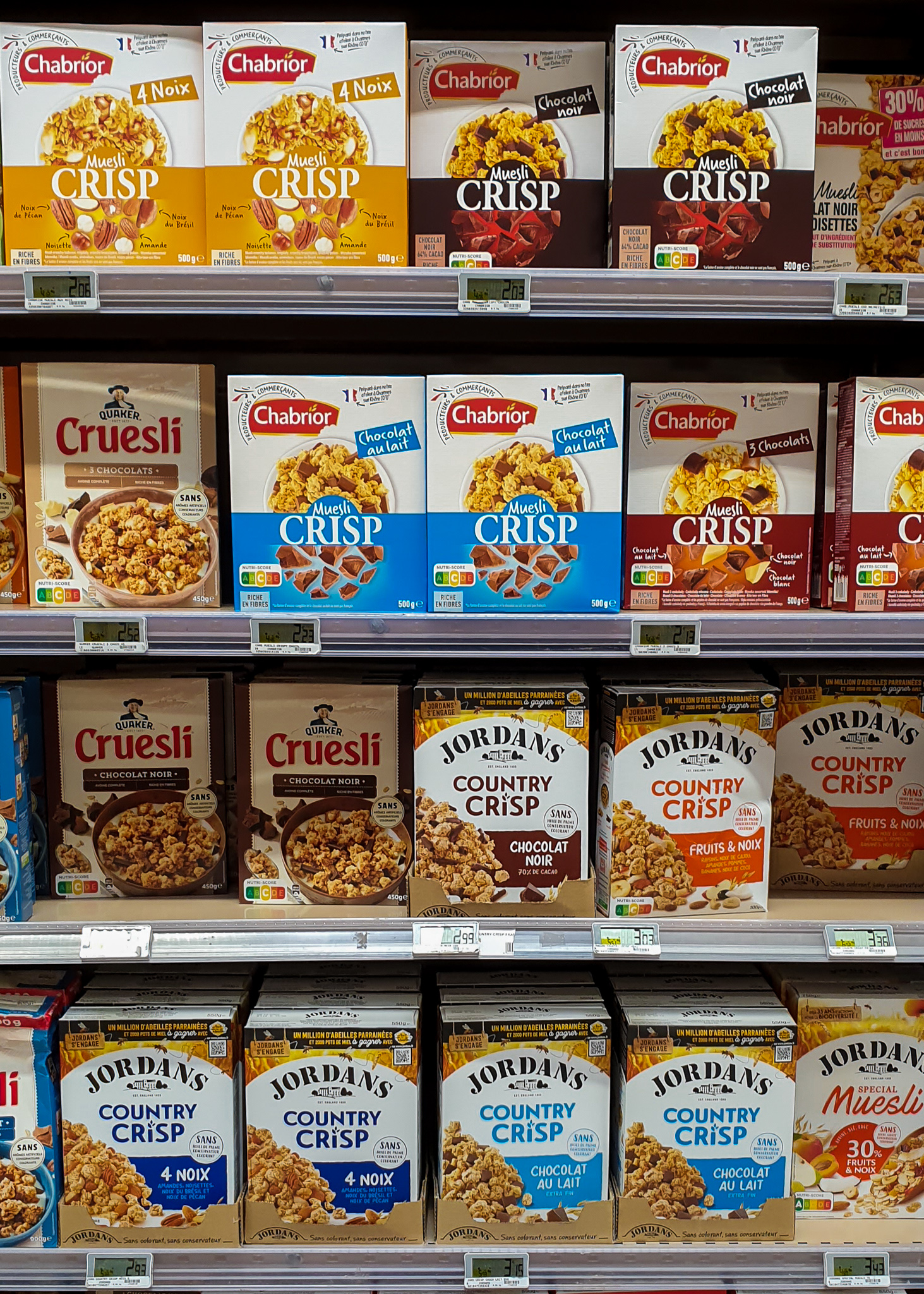 Cost of groceries in France - cereals