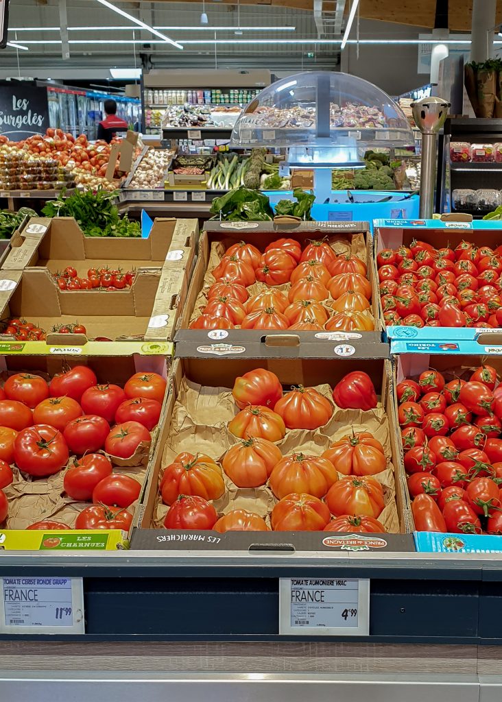 Cost of groceries in France - tomatoes