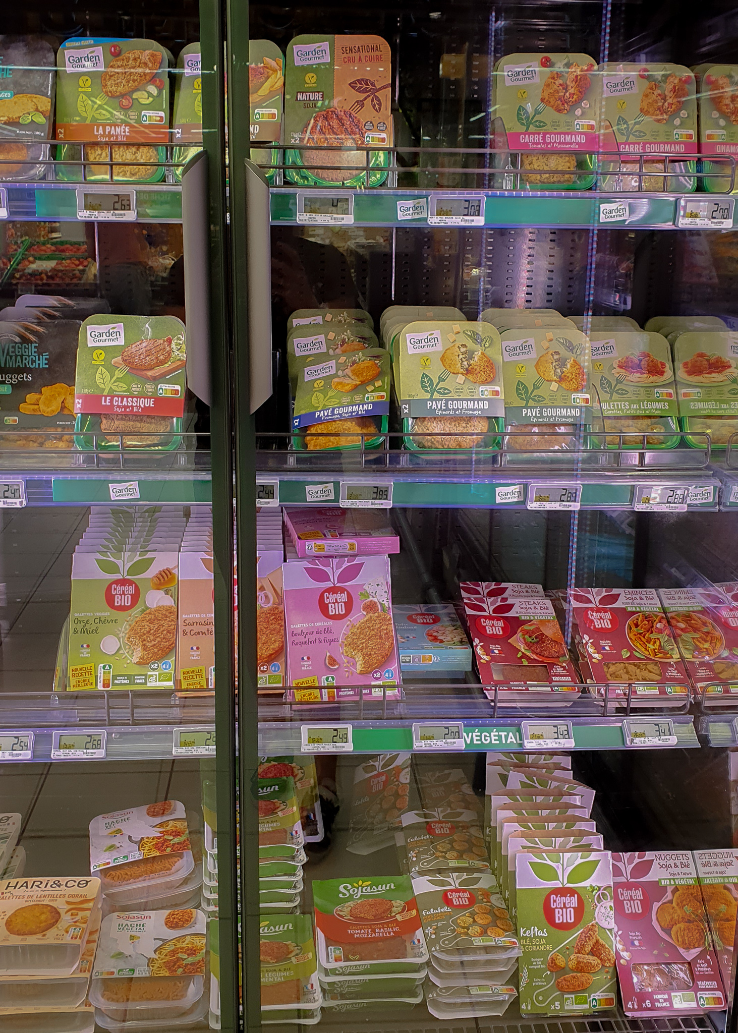 Cost of groceries in France - veggie products