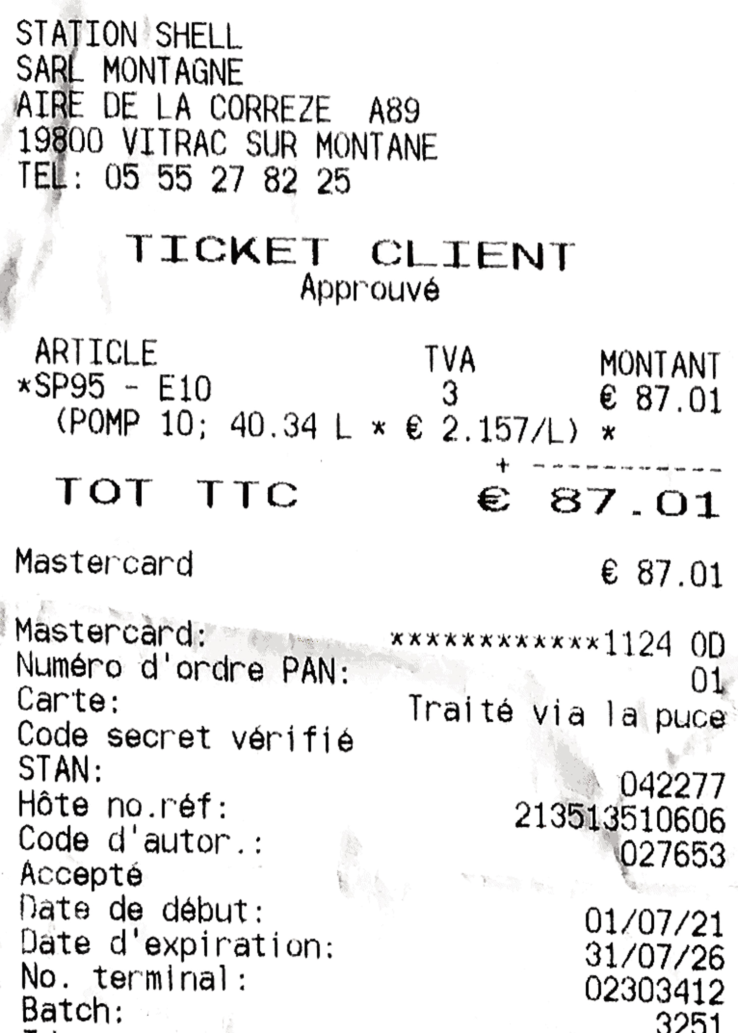 Cost of transportation in France - gas prices
