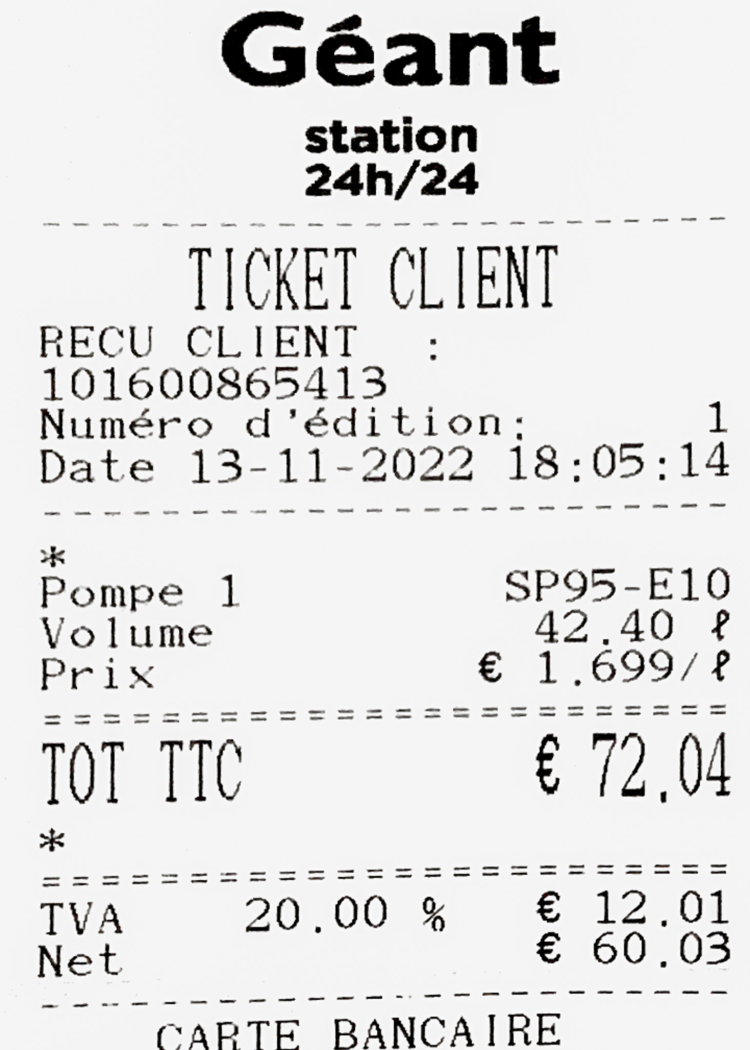 Cost of transportation in France - gas prices