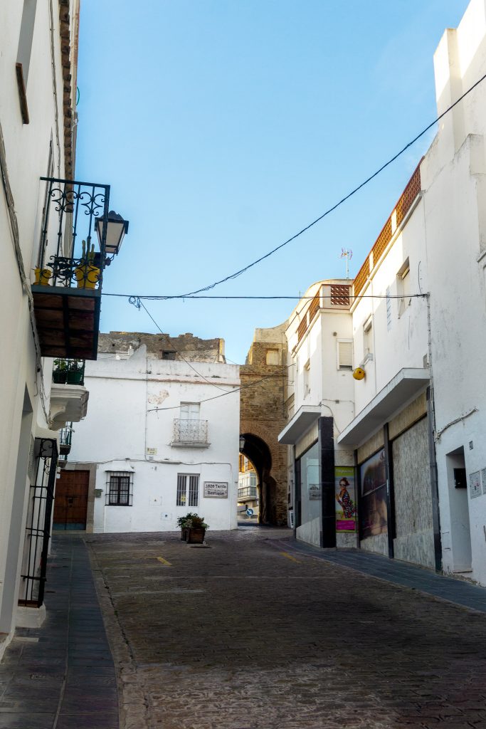 Puerta de Jerez in Tarifa Old Town, Spain
