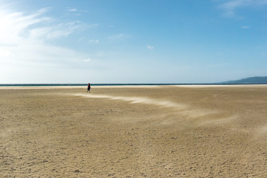 Beaches in Tarifa, Spain - windy Playa de Los Lances