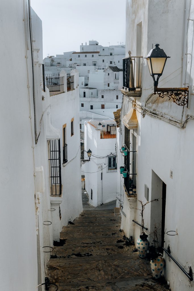 Vejer de la Frontera Old Town Streets with whitewashed houses
