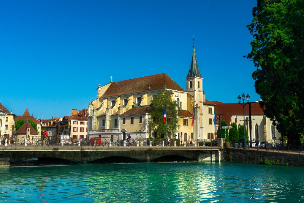 Churches in Annecy France Old Town