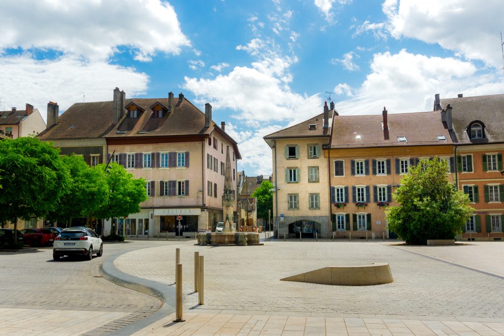 Thonon Les Bains Old Town Square