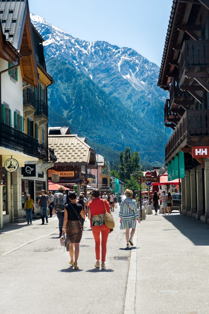Chamonix France Village Town Centre Main Street