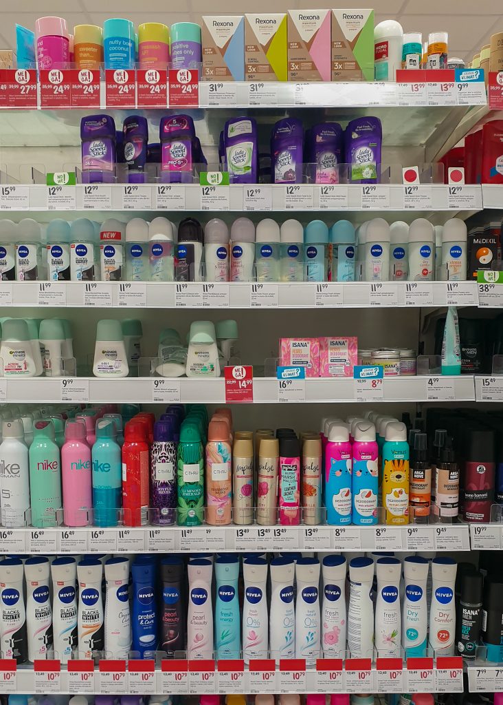 Cosmetics cost in Poland - deodorants