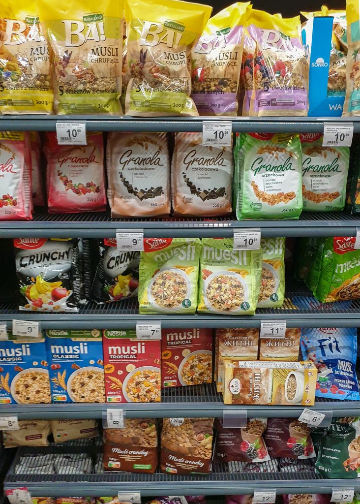 Grocery cost in Poland - Muesli