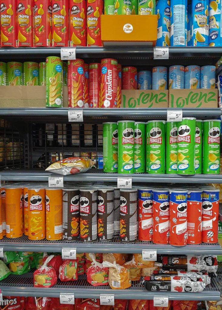 Grocery cost in Poland - Pringles