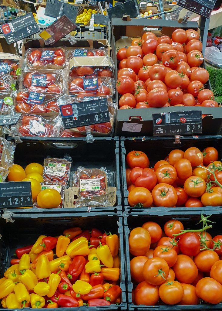 Grocery cost in Poland - Vegetables