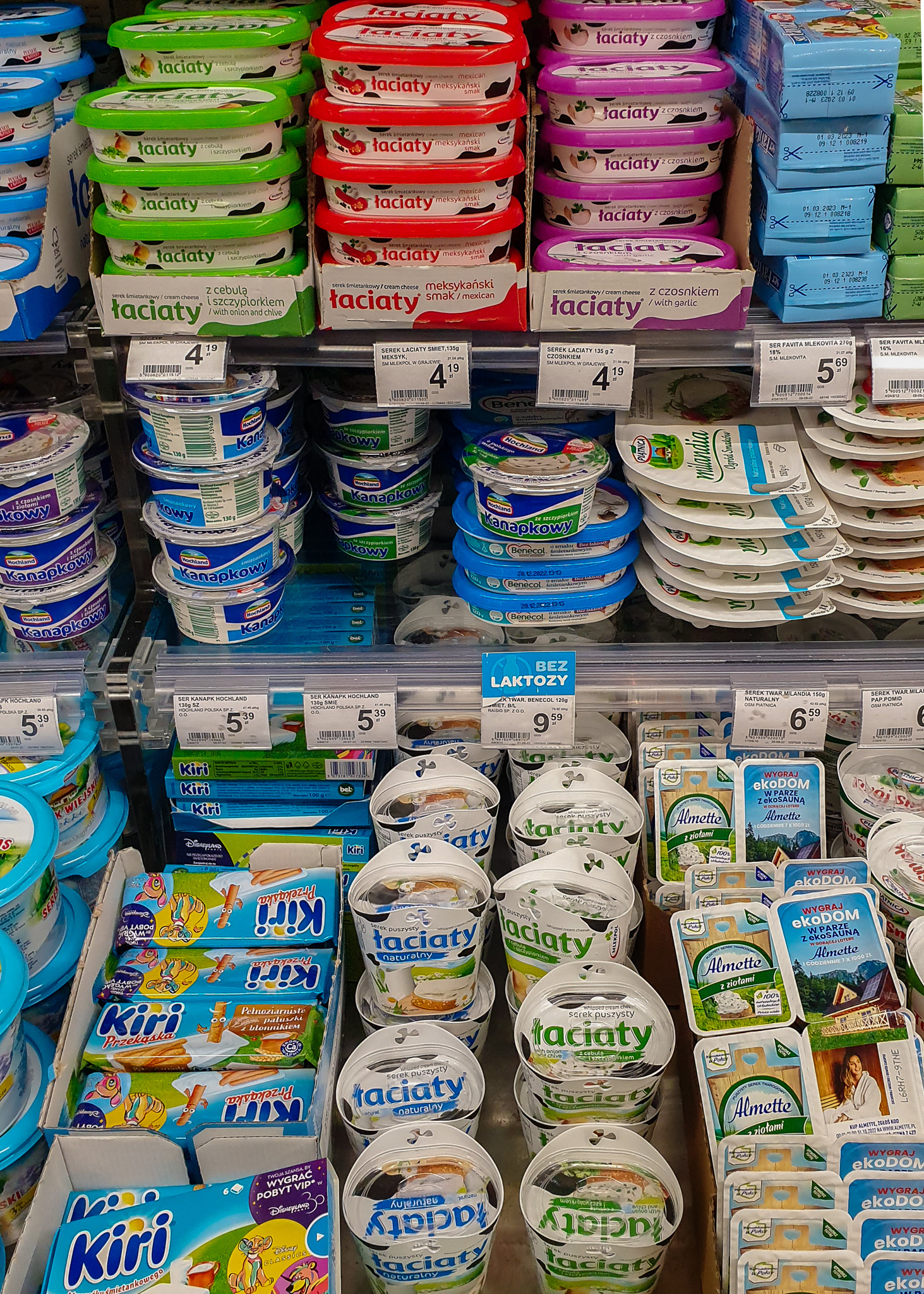 Grocery cost in Poland - white cheese