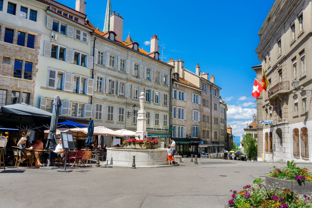 Place du Bourg-de-Four in Geneva Switzerland
