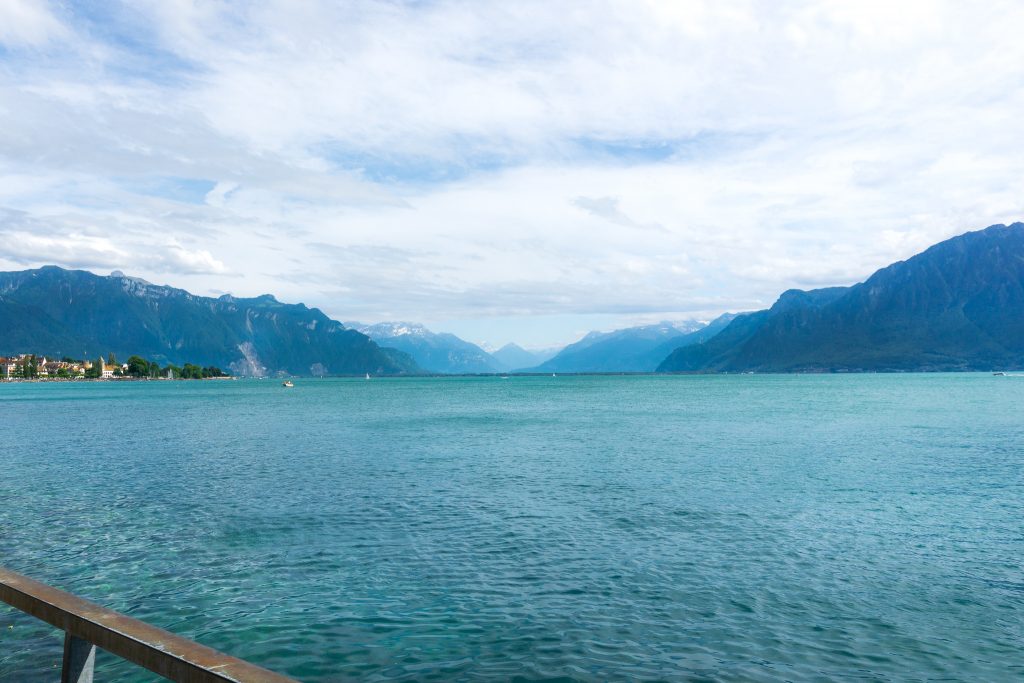 Vevey, Switzerland - spectacular views overAlps and Lake Geneva