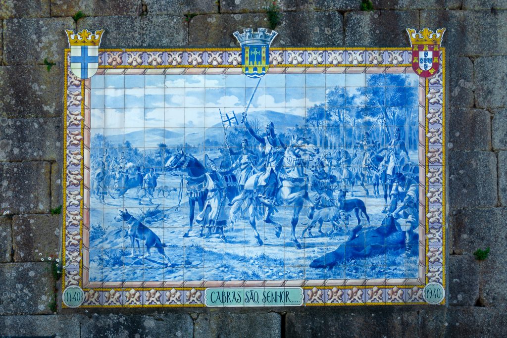 Azulejos on Tower of Saint Paul - Cabras são Senhor!