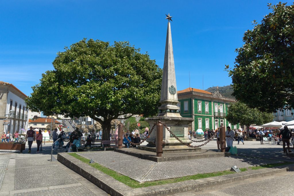 PracÌ§a da Liberdadein Vila Nova de Cerveira Portugal
