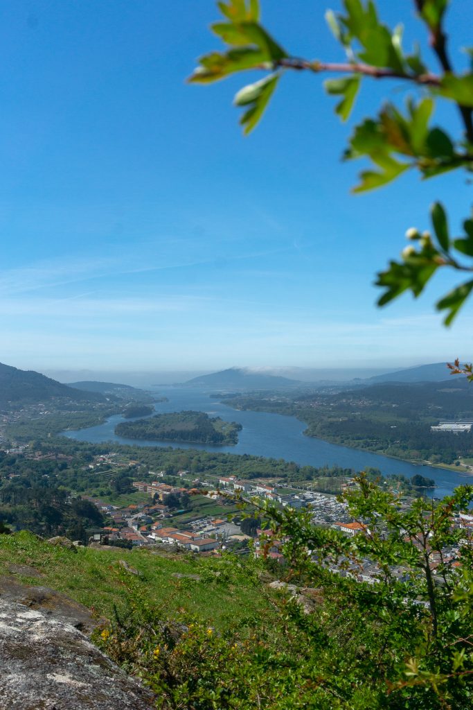 Views from Miradouro do Espírito Santo viewpoint in Vila Nova de Cerveira Portugal