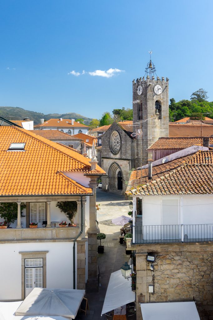 Views over Ponte de Lima Old Town from ramparts behind Tower Cadeia Velha