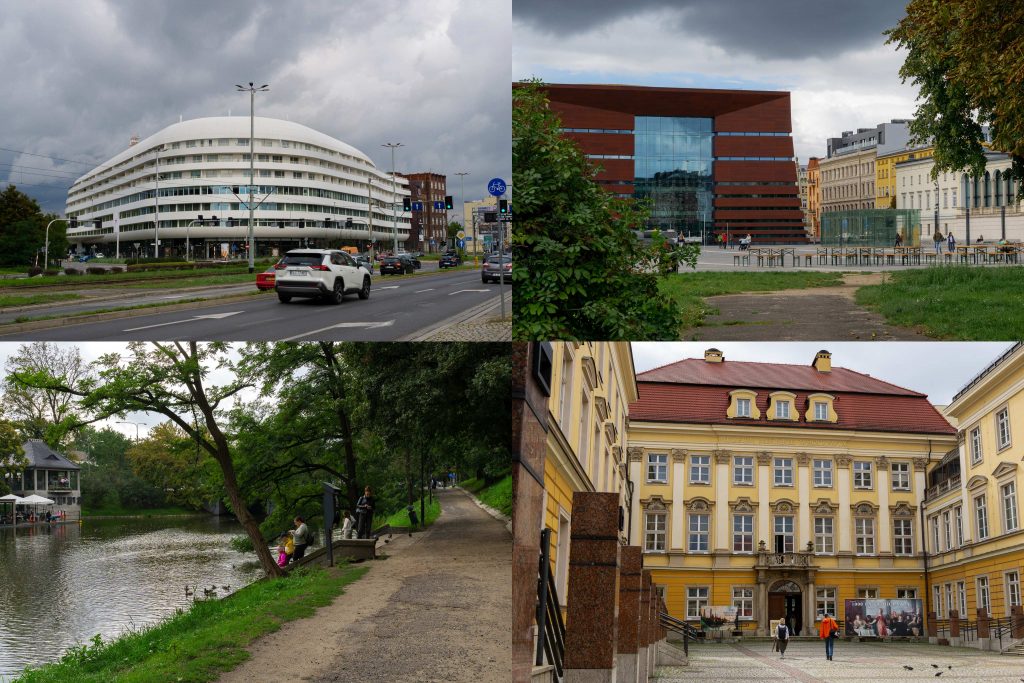 Places worth seeing along Wrocław city moat 