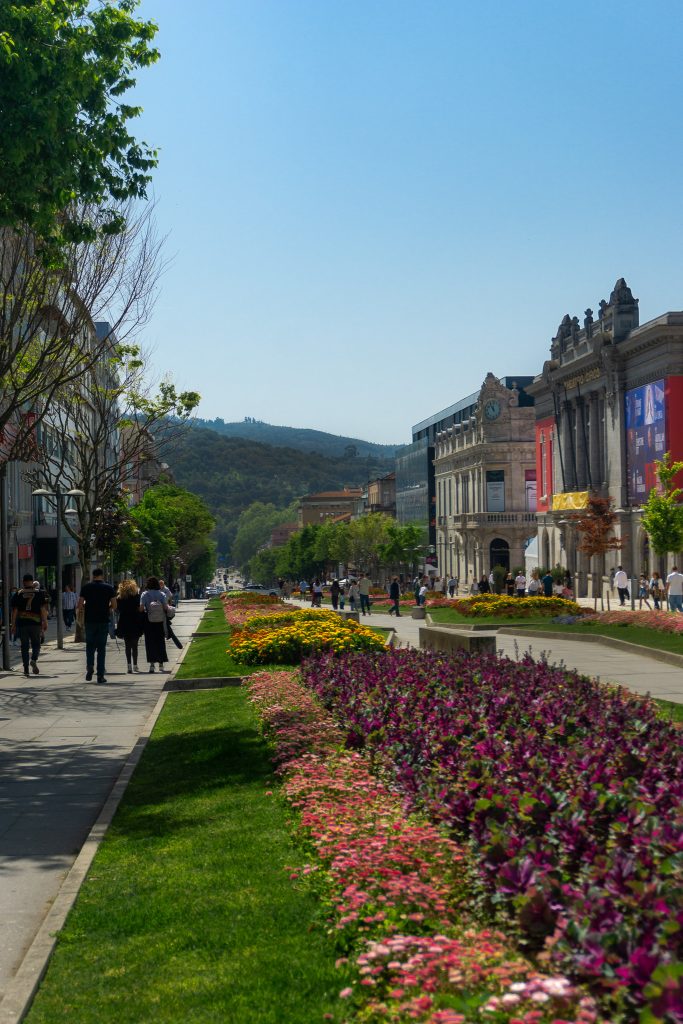 Avenida da Liberdade in Braga, Portugal