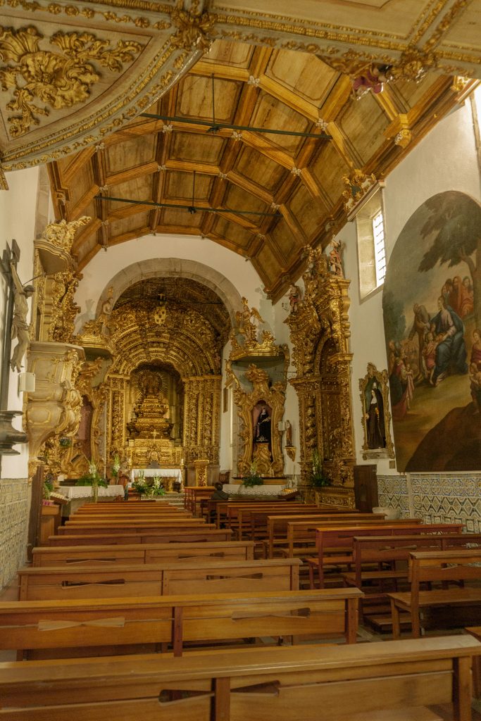 Interior of Igreja da Misericordia Church in Caminha Portugal