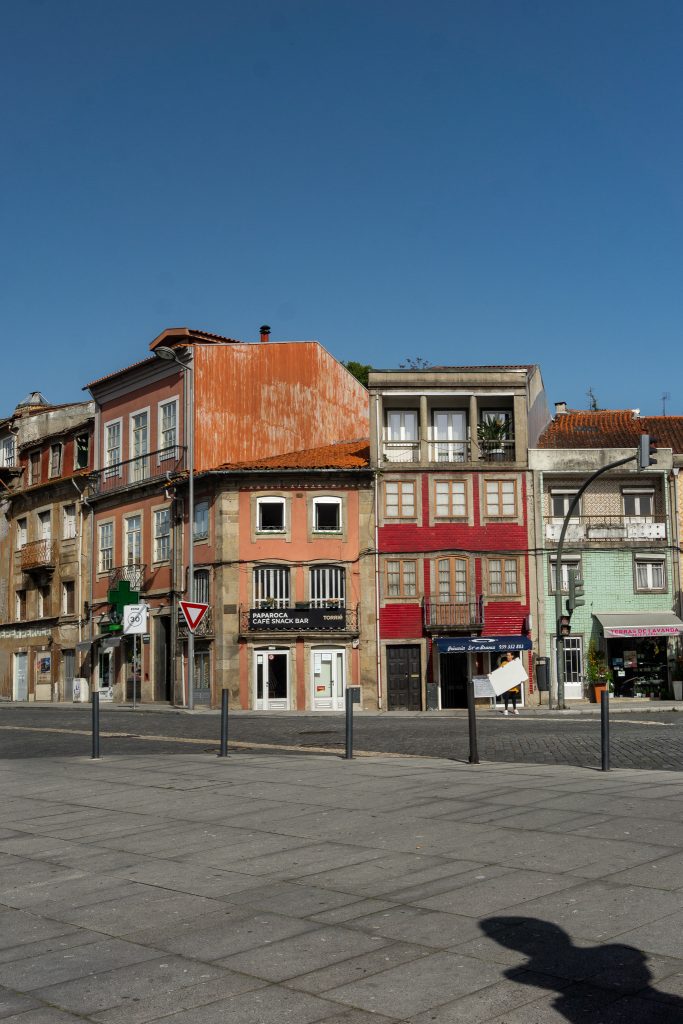 Old charming buildings in Braga Old Town